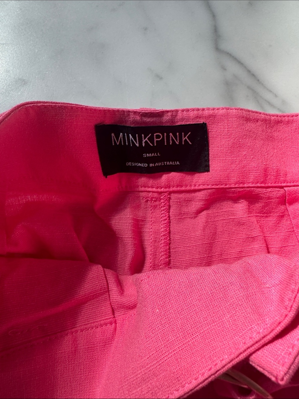 MINKPINK Linen Kalani Belted Pants (matching crop listed) - Picture 5 of 6